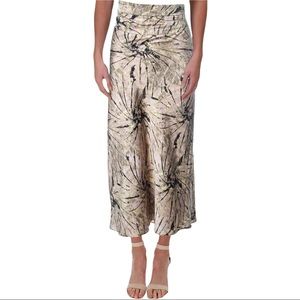 FREE PEOPLE Normani Bias midi skirt tie dye SIZE 6 NWOT